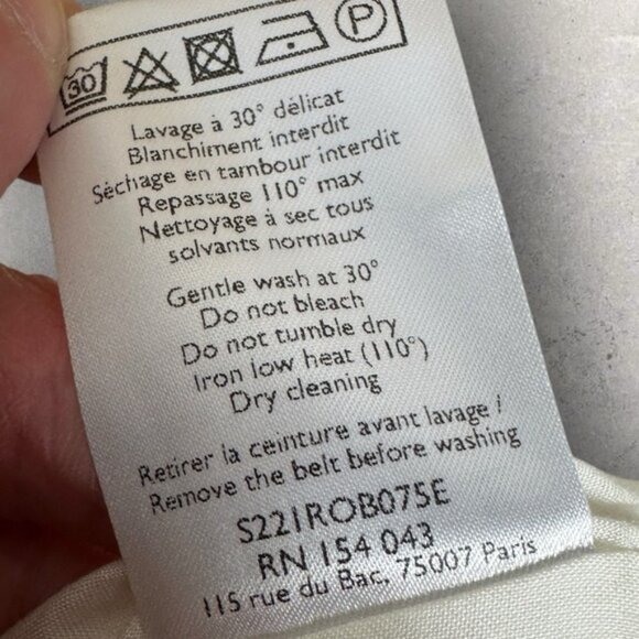 Sezane Bella Dress Ecru Embroidery White Size 40 French US 8 Romantic Maxi Boho - Picture 10 of 16